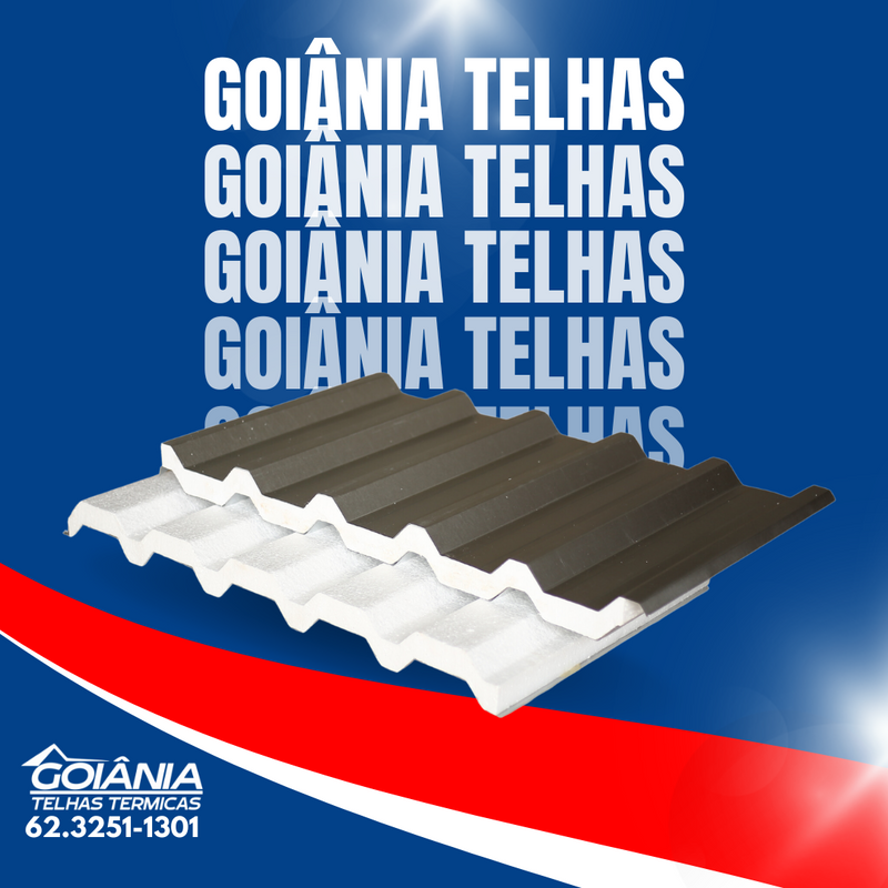 TELHA MEIO SANDUÍCHE - EPS (ISOPOR) TRAPEZOIDAL